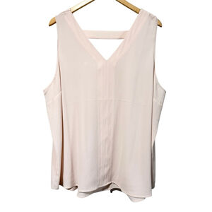Maurices Elegant light pink bar back Sleeveless Top plus size 2 20-22